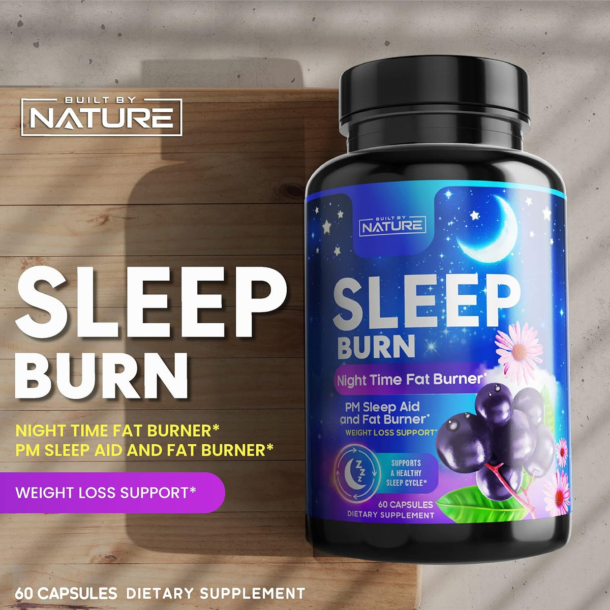 60 Capsules Night Time Fat Burner C3380