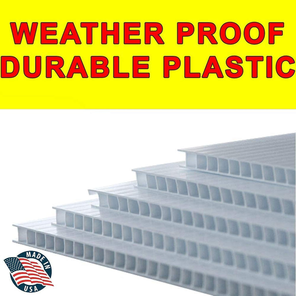 50 Pack Yard Lawn Signs with Metal Stake Stands I8581
