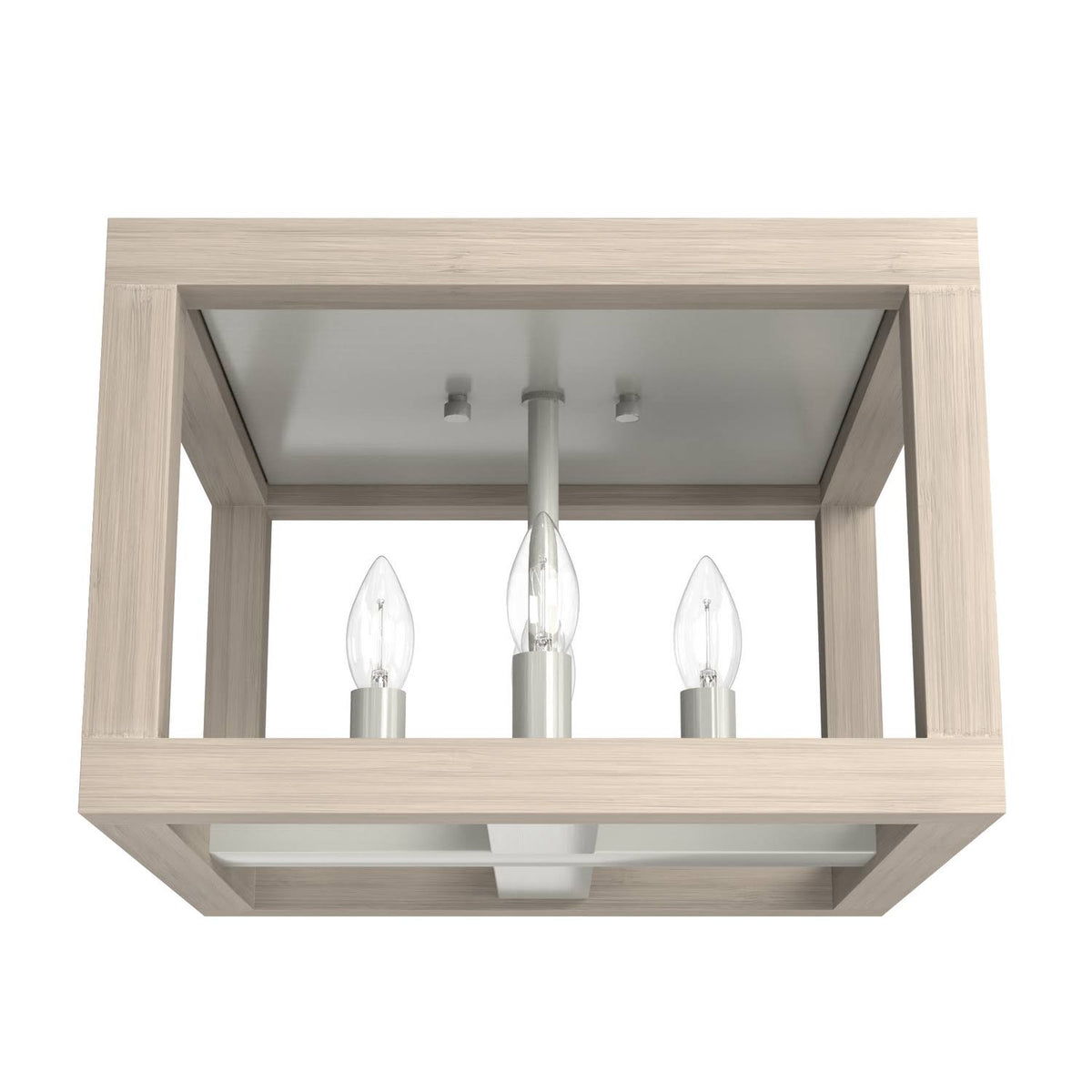 Brushed Nickel 4 Light Flush Mount K37357