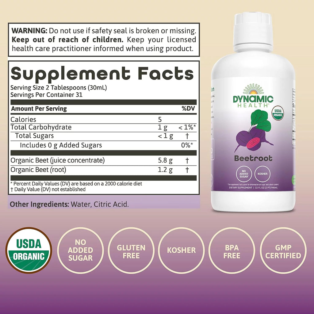 Certified Organic Beetroot Juice Concentrate, 32 oz U31250