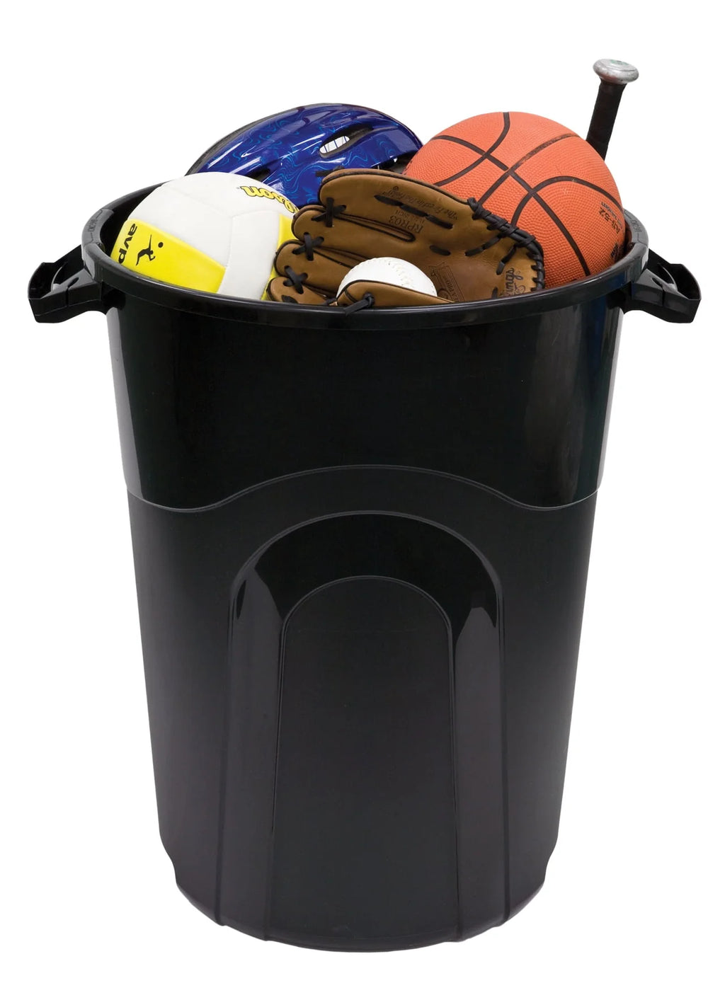 32 Gallon Heavy Duty Plastic Garbage Can with Lid E7589