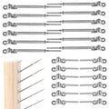 12 Set Cable Railing Kit 1/8 T316 Stainless Steel Turnbuckle Hardware A7457