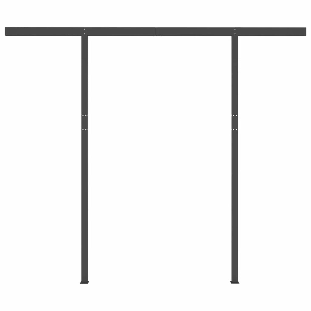 Cream Manual Retractable Awning with LED 118.1"x98.4" P17442