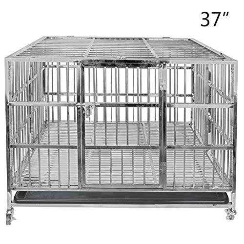 Heavy Duty Stainless Steel Dog Cage Kennel Crate and Playpen K2224
