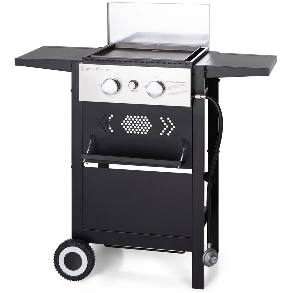 2-Burner Gas Grill and Griddle Combo with Wheels H461161