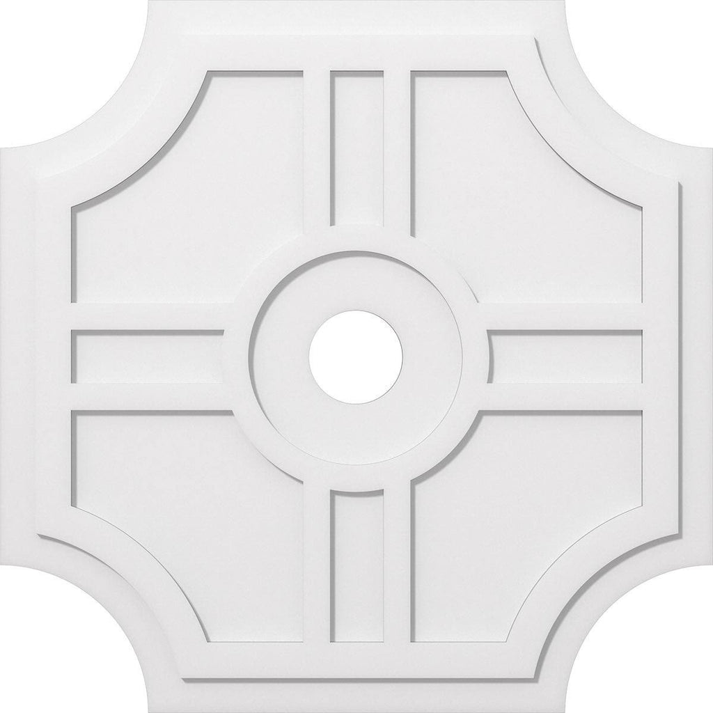 38 inchod x 5 inchid x 12 1/2 inchc x 1 inchp PVC Ceiling Medallion G3306
