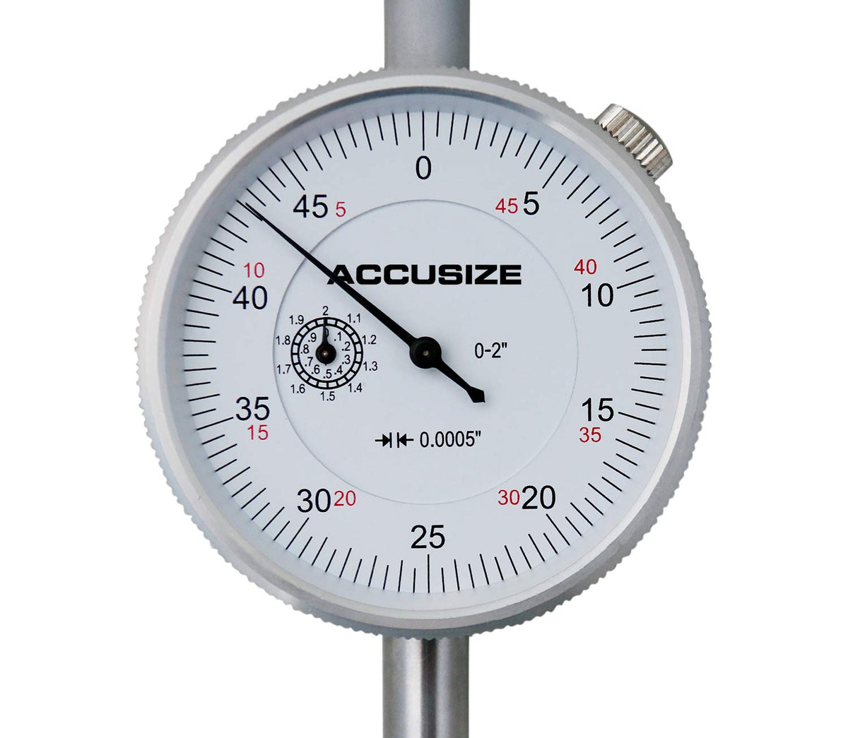 0-2'' by 0.001'' Dial Indicator with 3'' Big Face J500