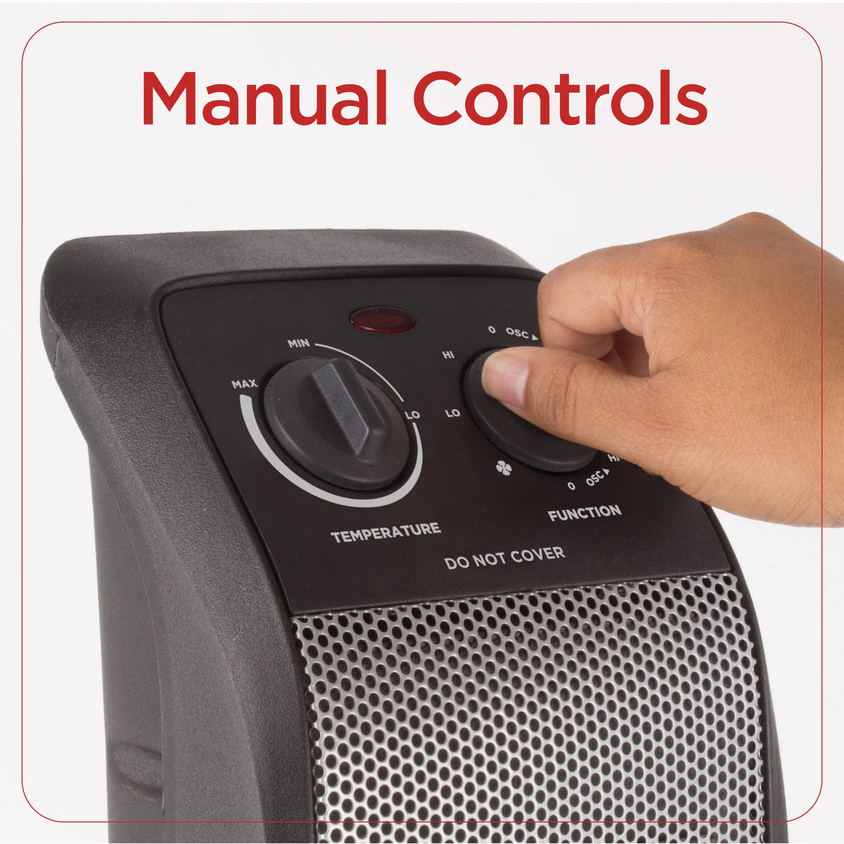 Black Oscillating Ceramic Tower Space Heater L643545