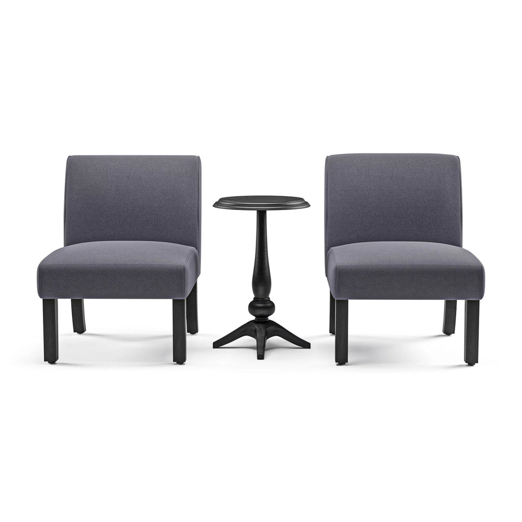 3-Piece Gray Accent Living Room Set D378