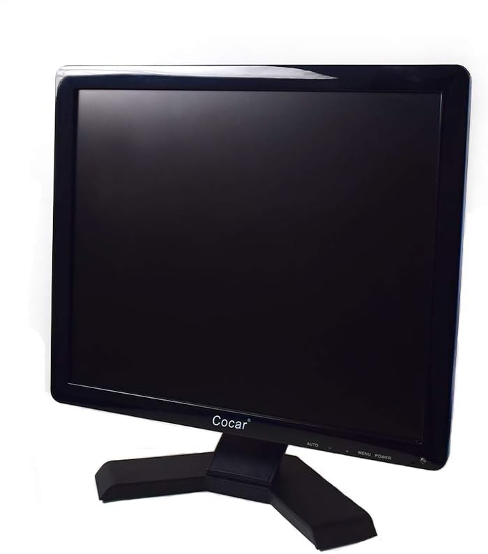 12 Inch LCD Security CCTV Monitor VGA HDMI AV BNC 4:3 HD Display LED Backlight Screen with USB Drive Player 800x600 Resolution Built-in Speaker Audio in/Out G3415