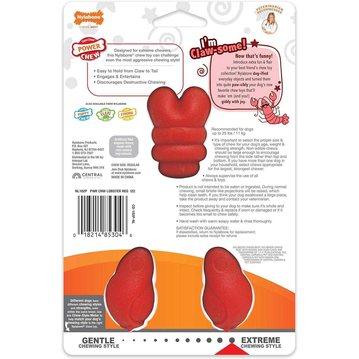 Lobster Dog Toy F85451