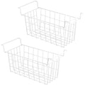 Set of 2 Metal Wire Chest Freezer Organizer Baskets with Hanging Handles L81747