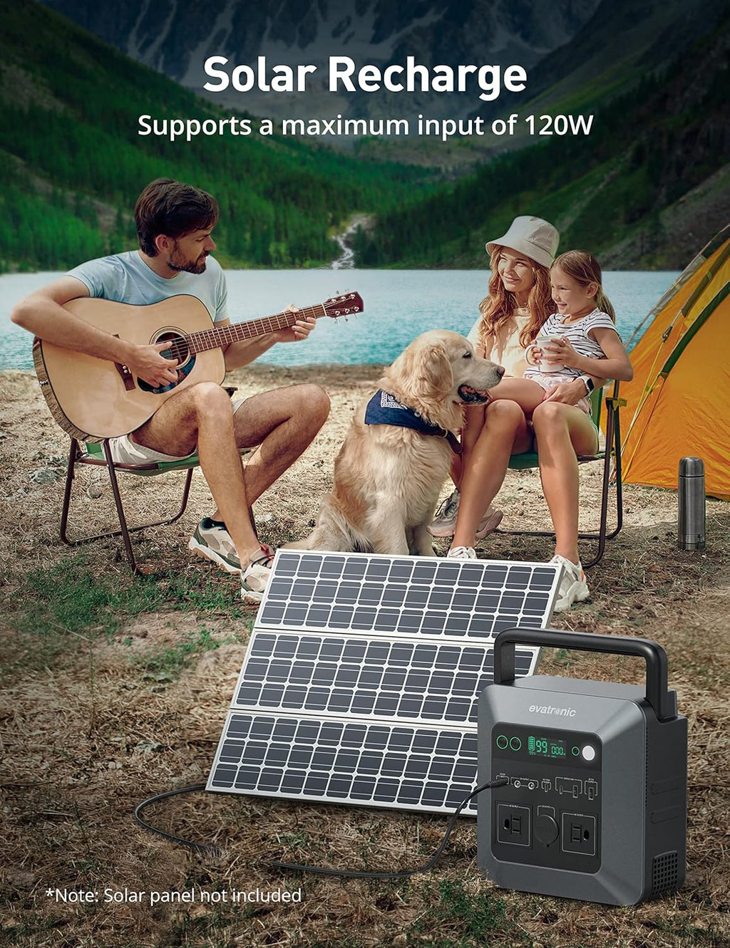 600W 712Wh Portable Power Station with 110V AC Outlets N237652