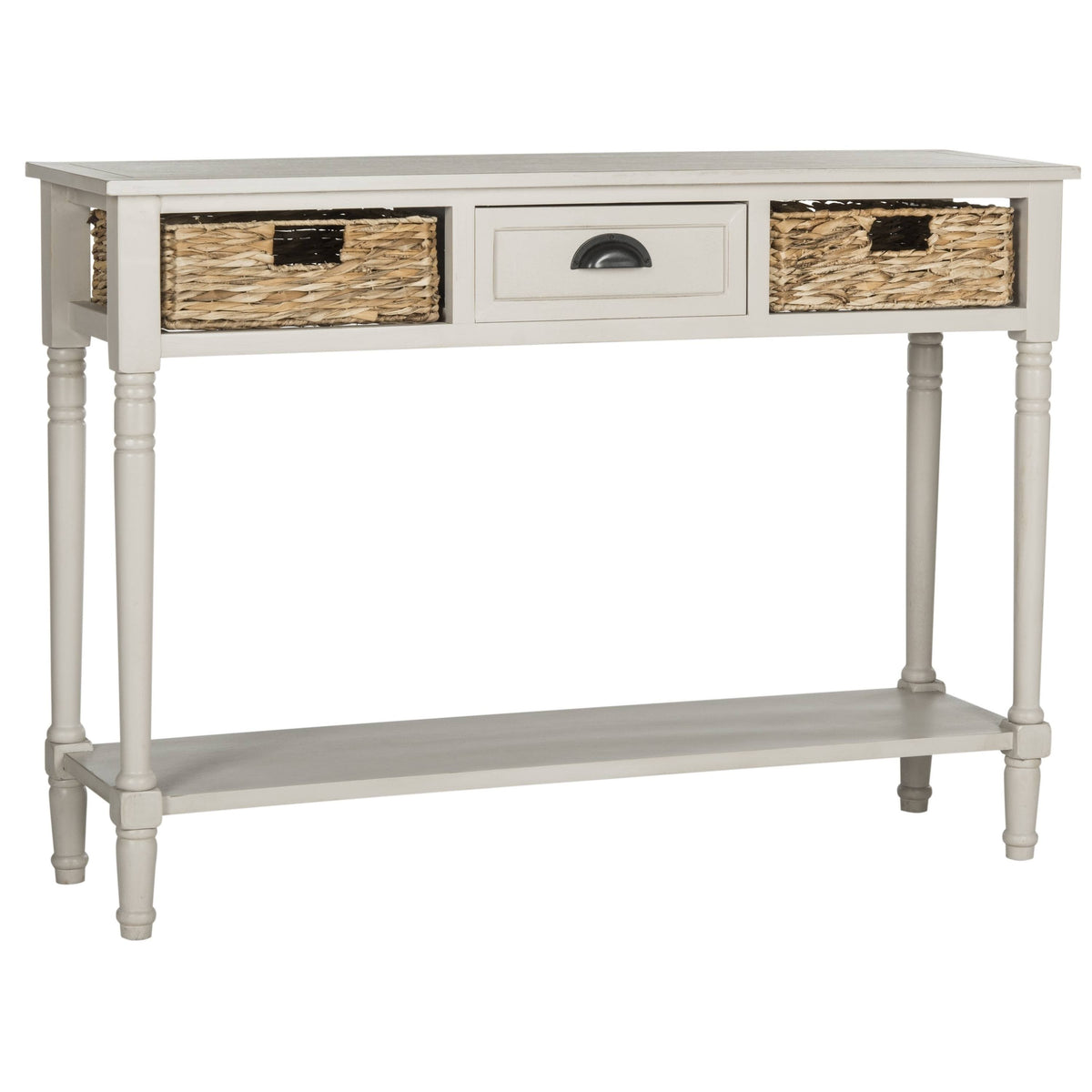 Vintage Grey Console Storage Table L479