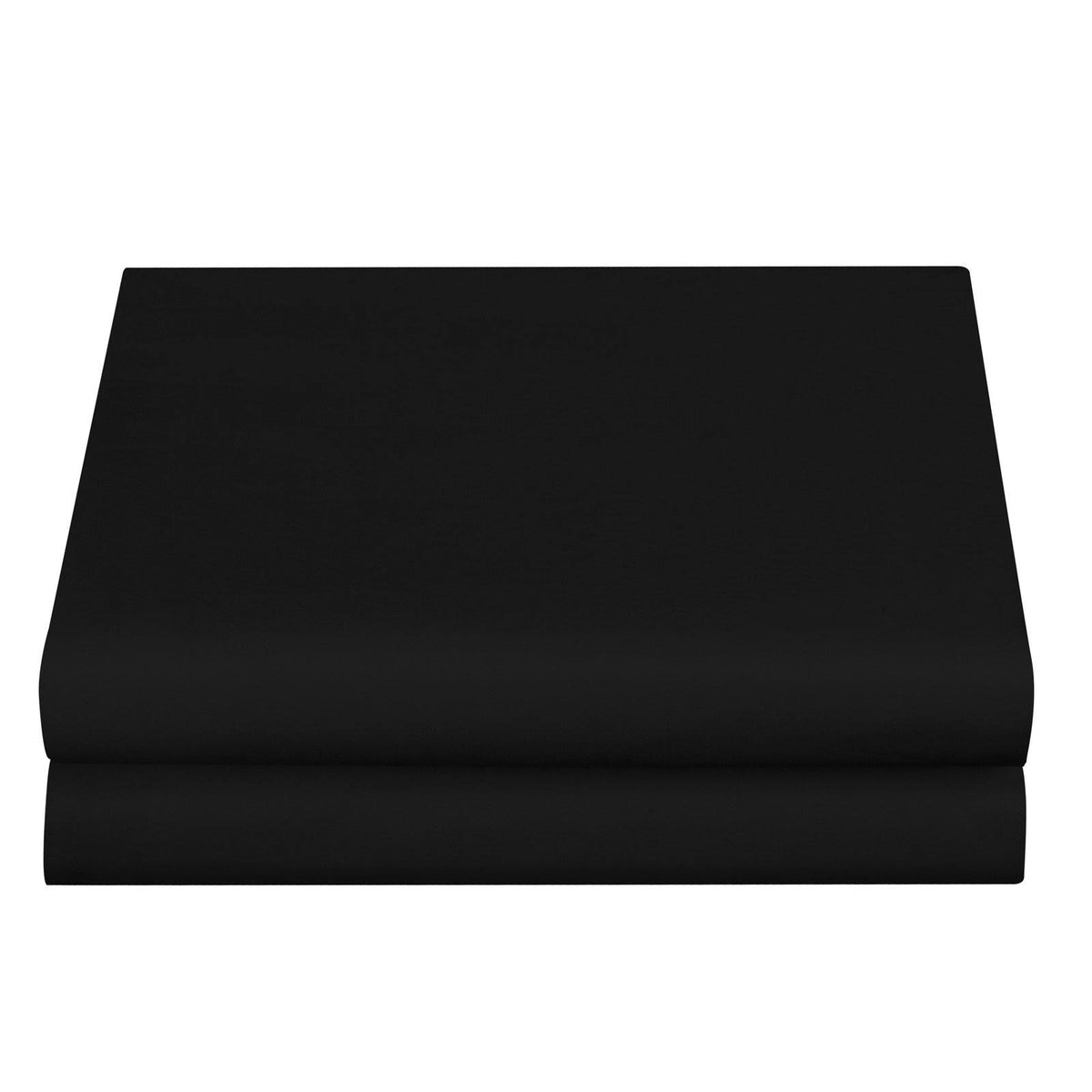 King Black Microfiber Flat Sheet P893937