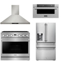 36 Gas Range, Range Hood, Refrigerator and Microwave T203891