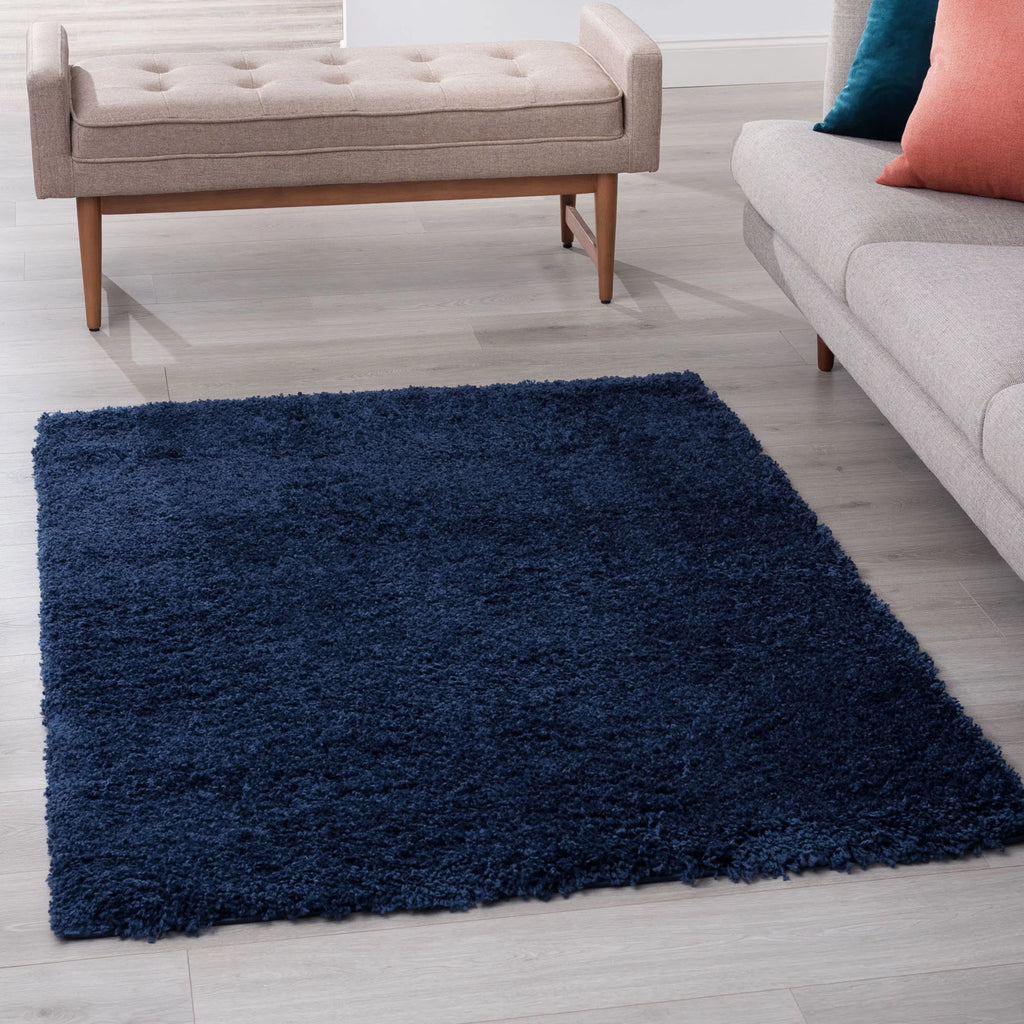 8x10 Modern Navy Large Area Rug C428113