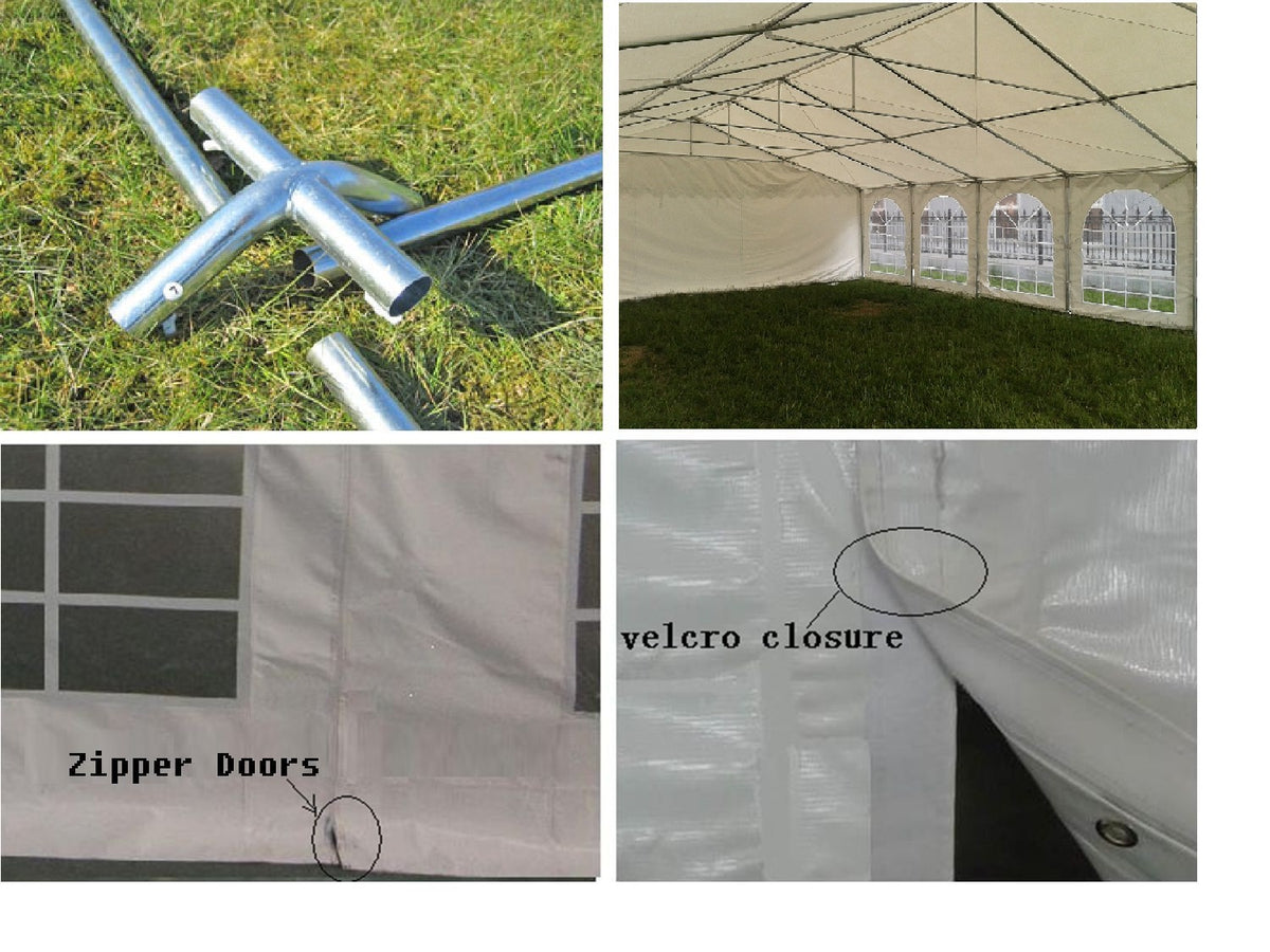 White PVC Fire Retardant Wedding Party Tent Canopy Shelter Z501