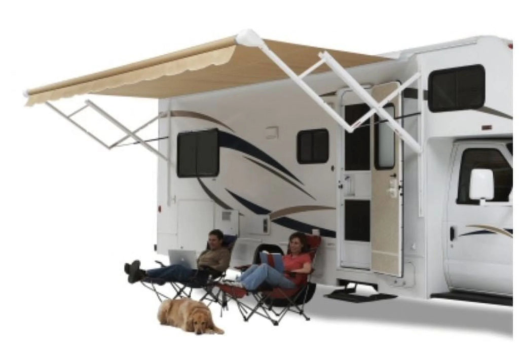 Springless Patio Awning Vinyl Roller Assembly White - 18 ft. B2647