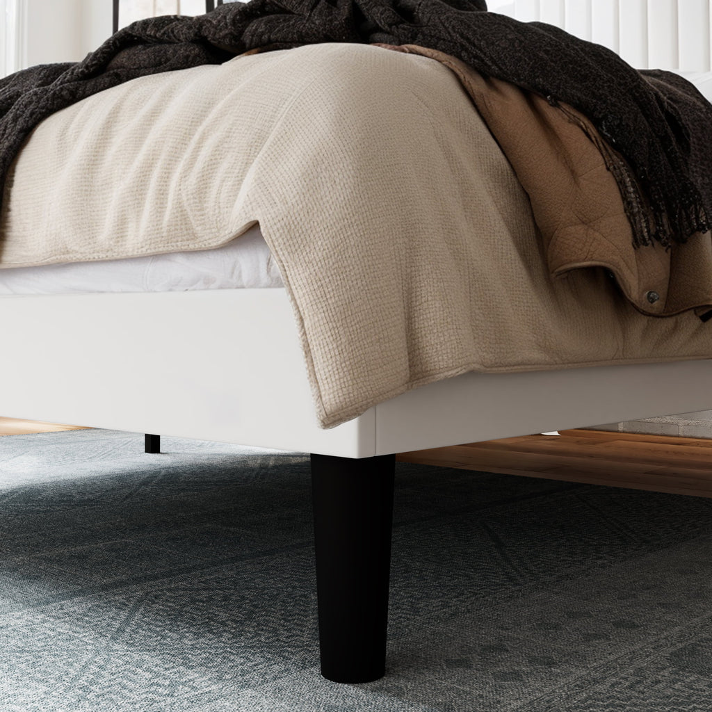 Queen Size Velvet Upholstered Platform Bed Frame G7070