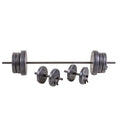 105 lb Barbell and Dumbbell Weight Set with 6-foot Bar O11678