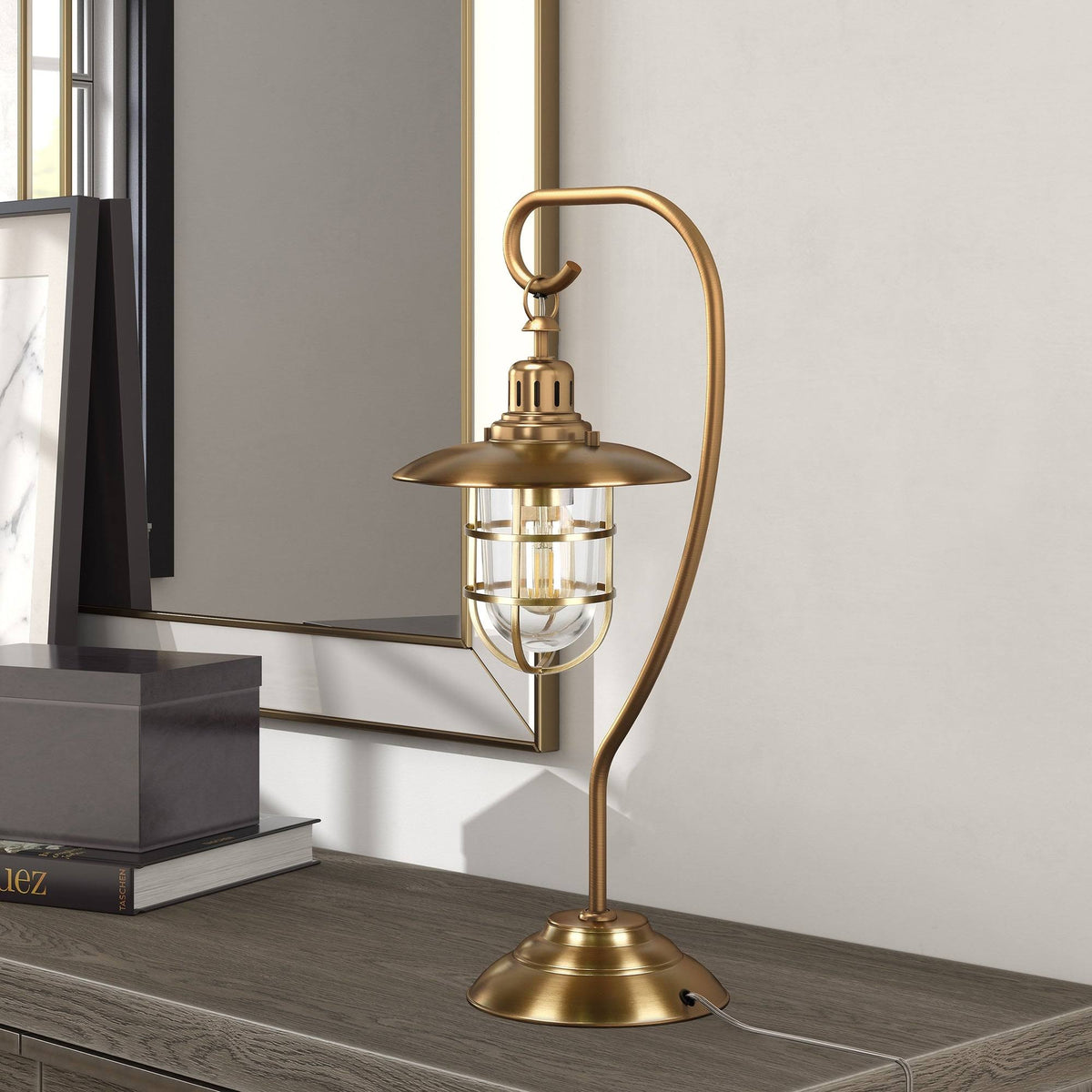Blackened Bronze Nautical Lantern Lamp N439999
