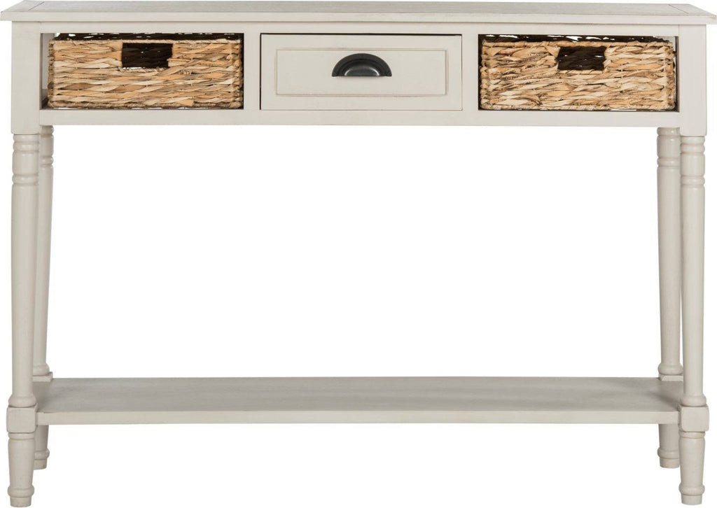 Vintage Grey Console Storage Table L479