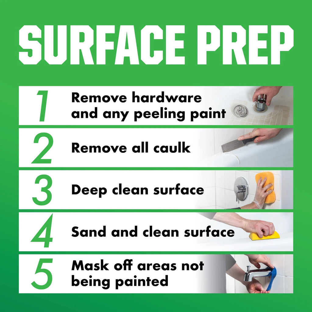 White Tub and Tile Refinishing Kit J125314