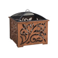 26 in. Square Wood Burning Firepit Z646086