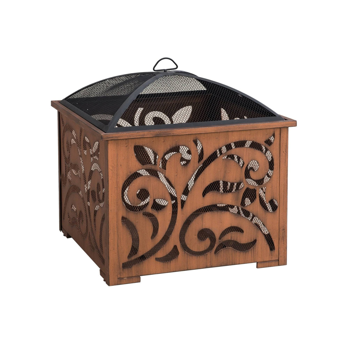 26 in. Square Wood Burning Firepit Z646086
