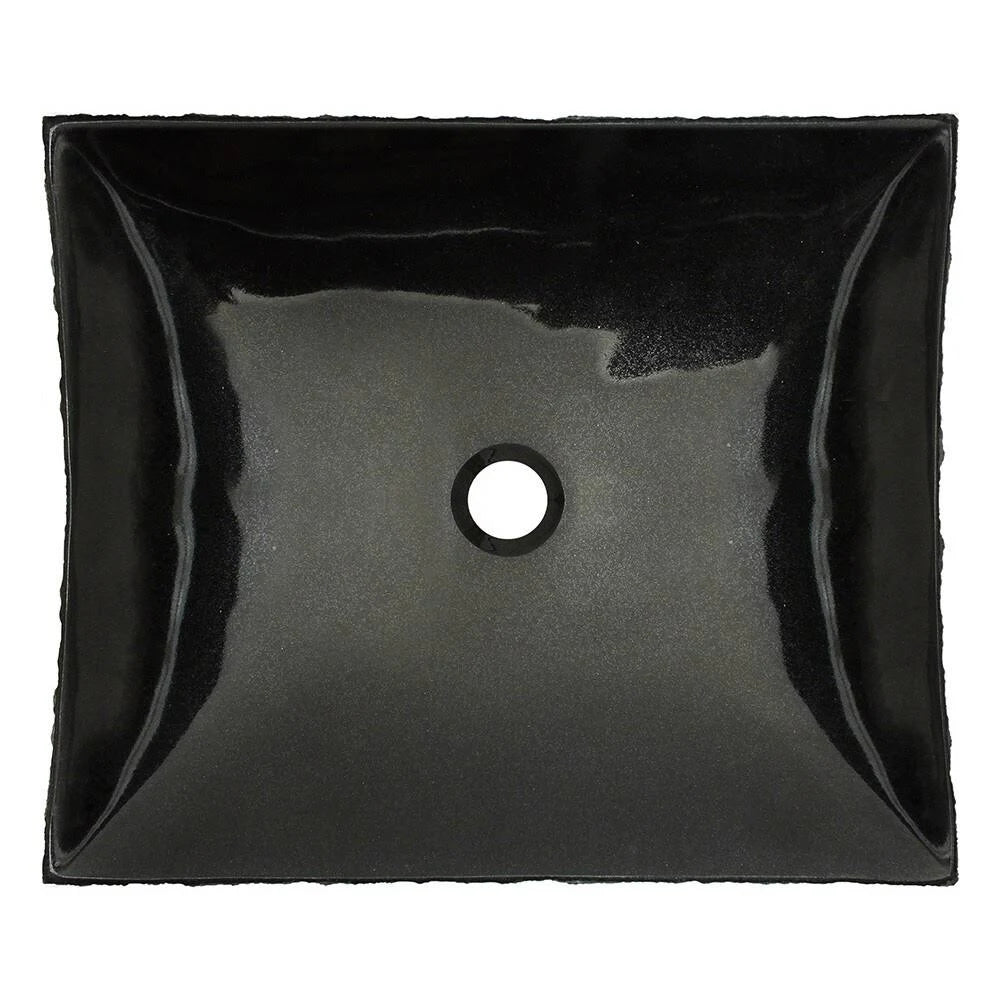 Black Granite Vessel Sink Y16677