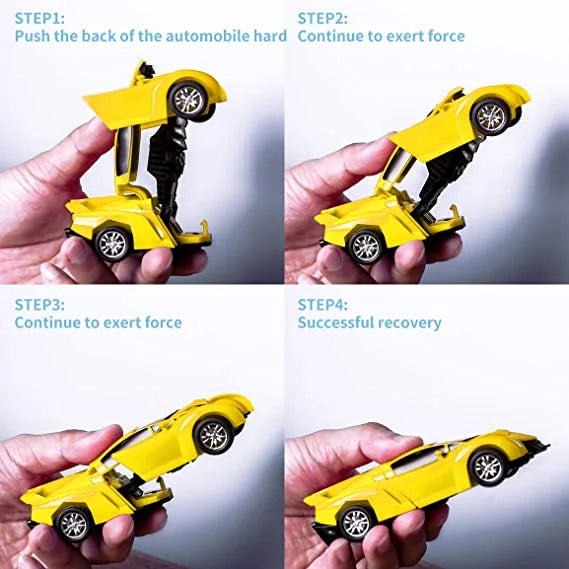 3 Pack Transforming Robot Car Toy L89933