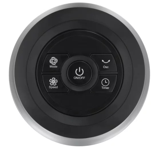 Black 3-Speed Oscillating Tower Fan S483