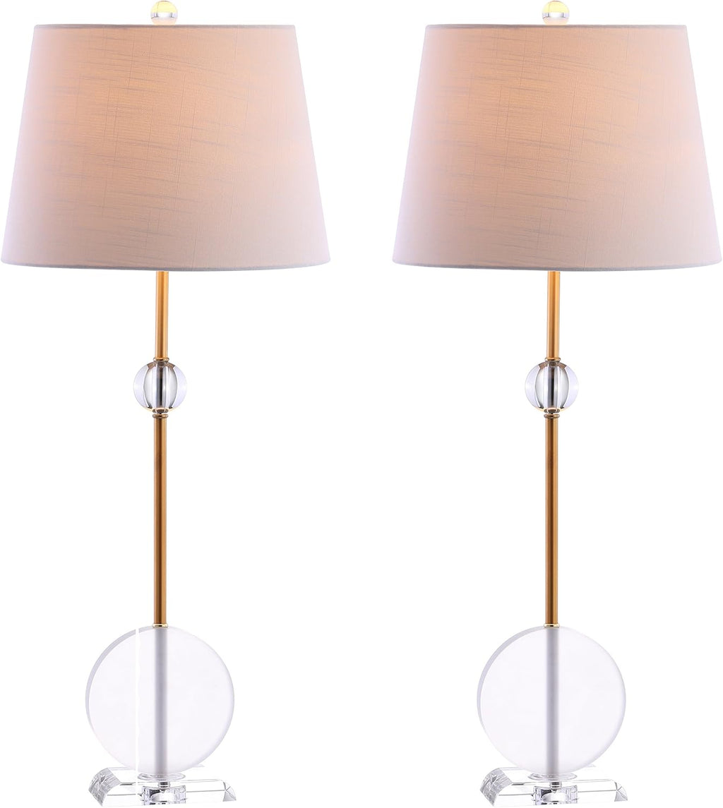 Crystal Metal LED Table Lamp Set of 2 X506392