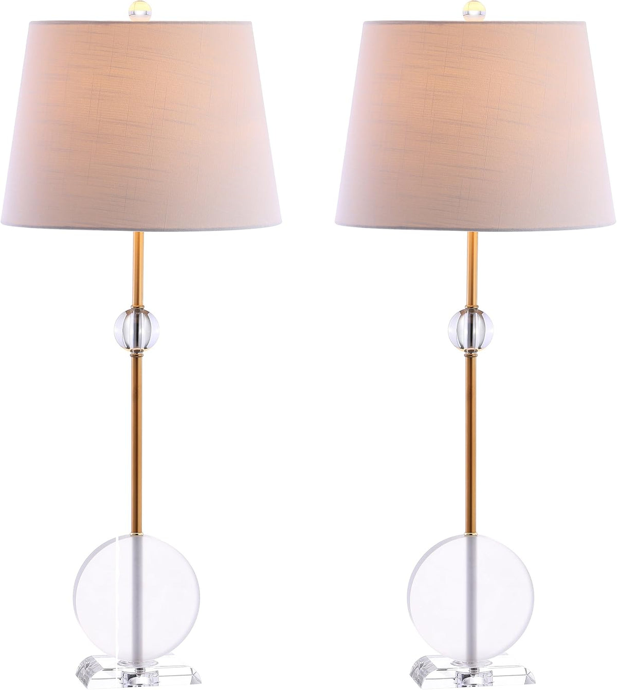 Crystal Metal LED Table Lamp Set of 2 X506392