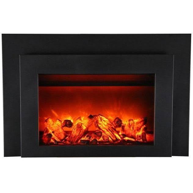 White Fireplace Glass Surround Y1272