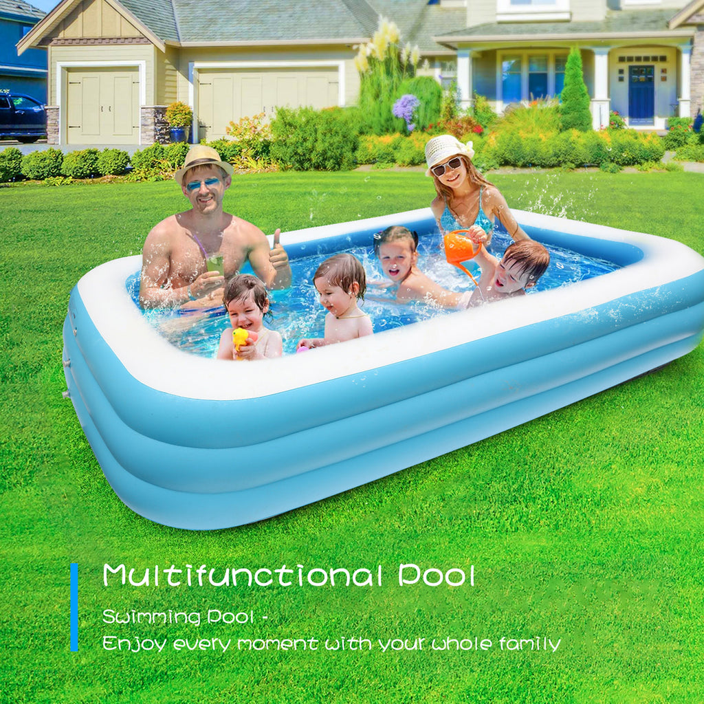 Inflatable Swimming Pool, 120 X 72 X 23 inches Y173823