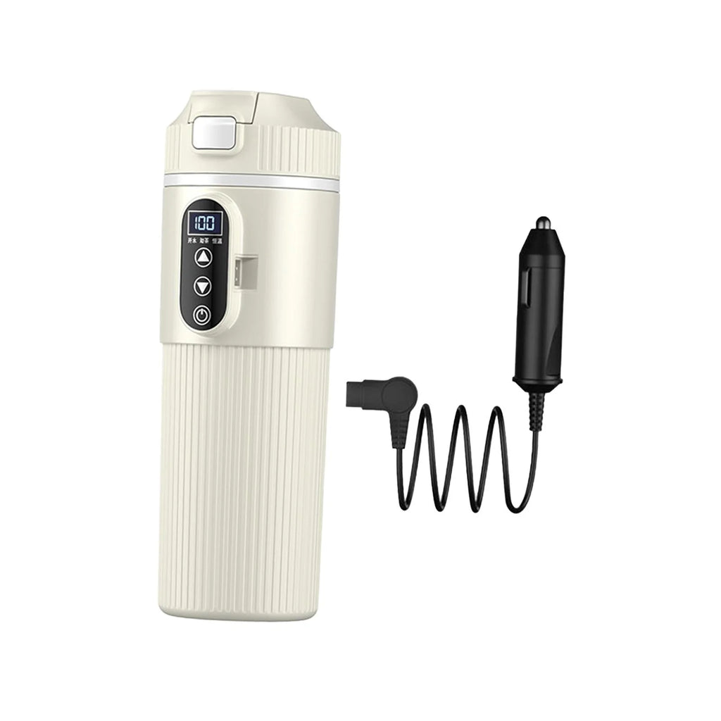 White Heated Car Kettle W1083