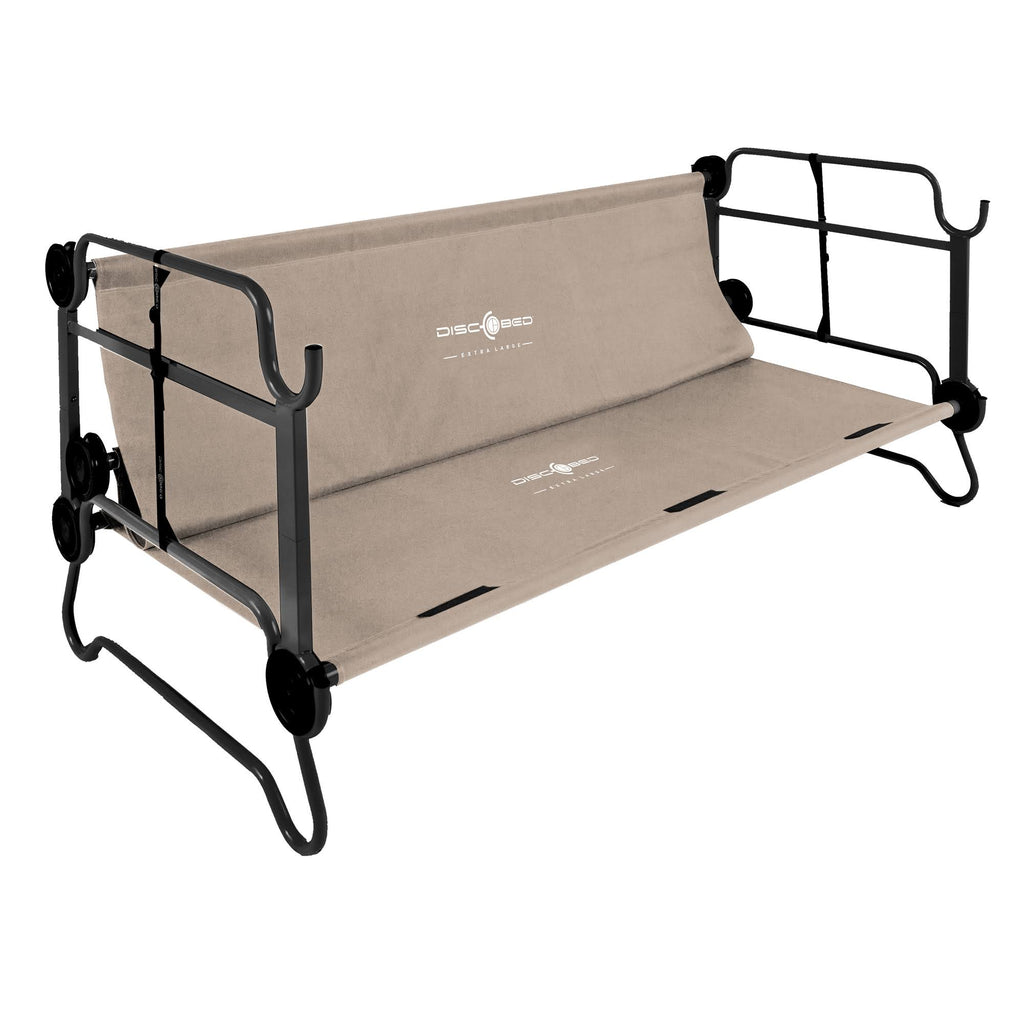 Tan Double Camping Cot with Organizers J929177