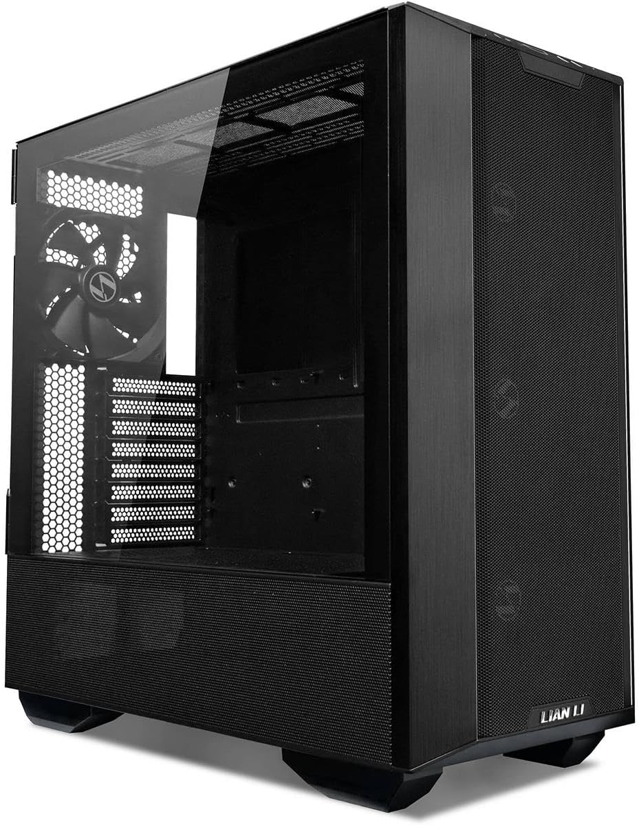 Black Tempered Glass E-ATX Mid-Tower Computer Case N523