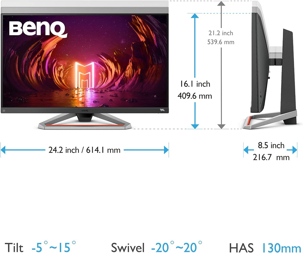 27" 1080p Gaming Monitor IPS 165Hz 1ms FreeSync Premium HDRi Dual 2.5W Speakers Height Tilt Adjustable Stand U301