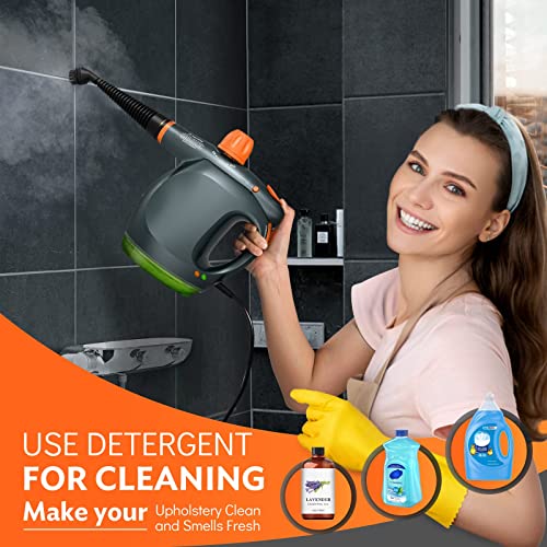 1250W Handheld Steam Cleaner with Detergent Container and Safety Lock Q1176