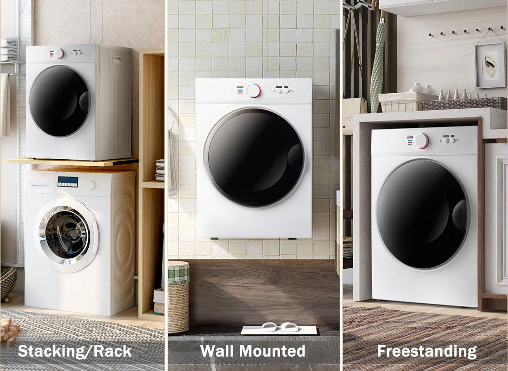 Portable Stainless Steel Laundry Dryer with 5 Modes Q859896