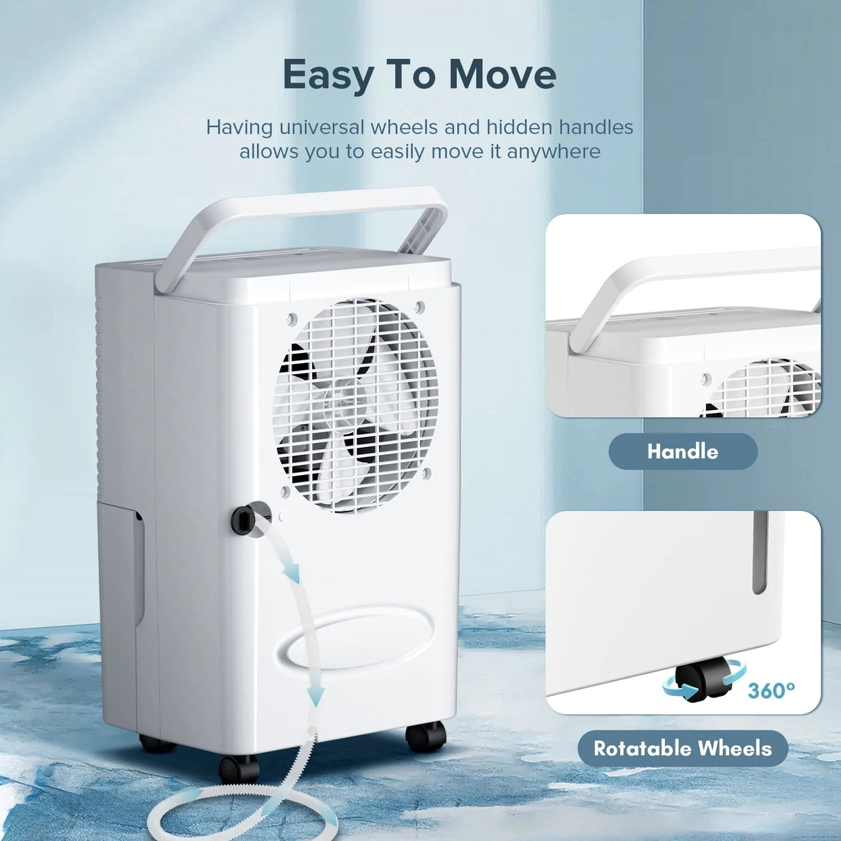 30 Pint Portable Dehumidifier with Drain Hose I6187