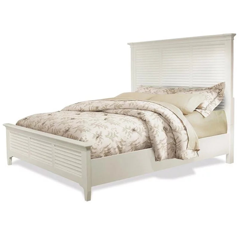 King Panel Bed in Paperwhite N93743