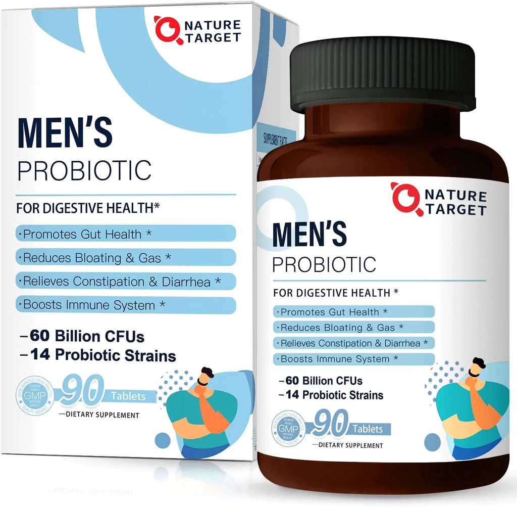 Probiotics for Men 60 Billion CFUs 14 Strains 90 Tablets P592725