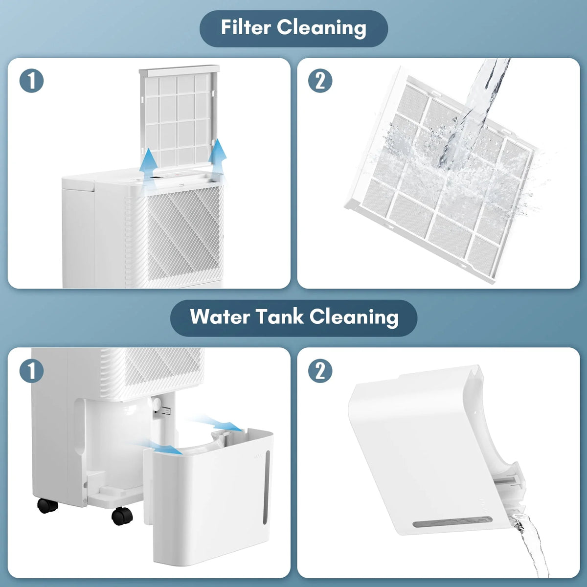 30 Pint Portable Dehumidifier with Drain Hose I6187