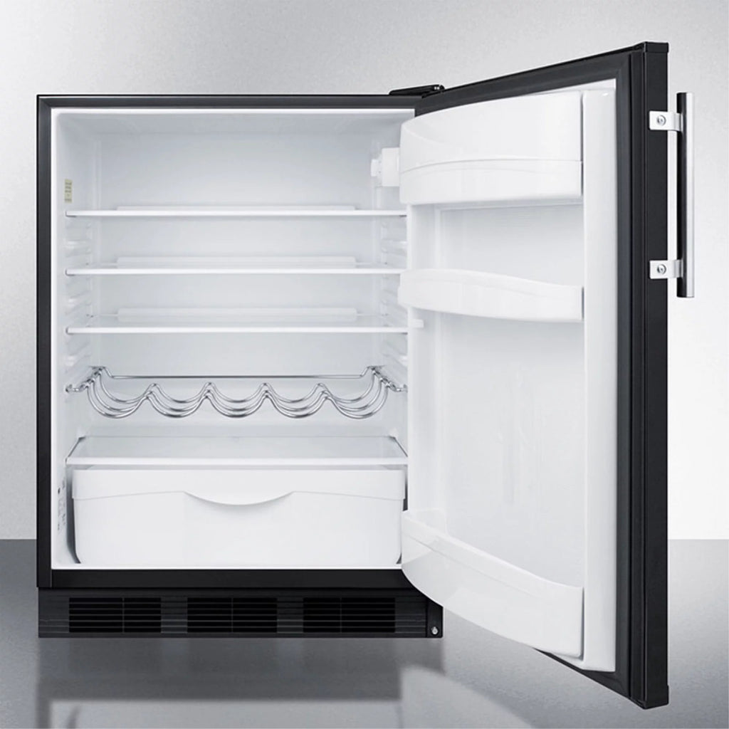 Black Freestanding Counter Height All-Refrigerator A127085