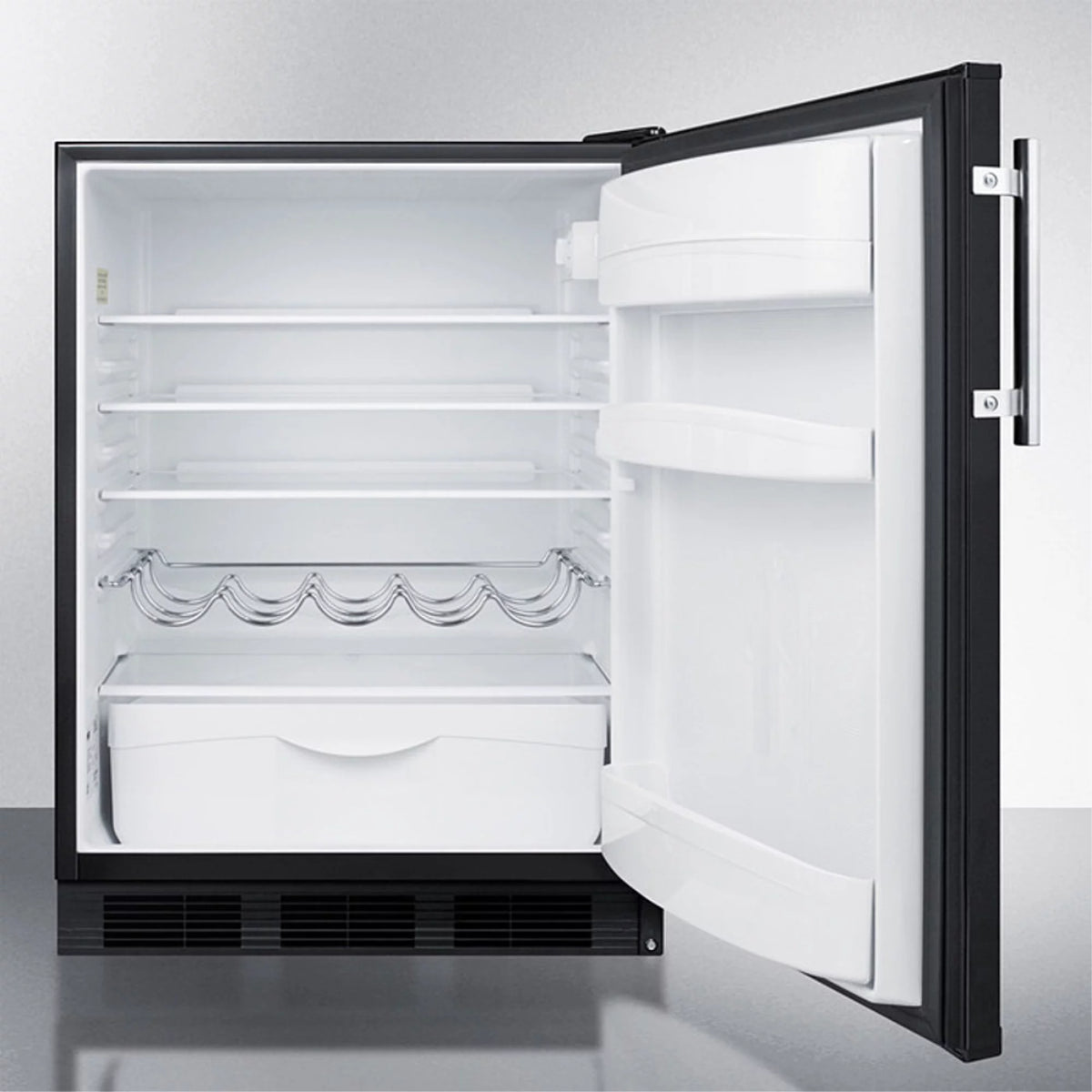 Black Freestanding Counter Height All-Refrigerator A127085