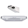 Stainless Steel Under Cabinet Range Hood with 2 LED Lights S8123